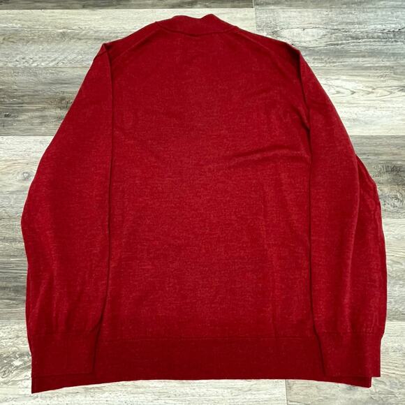 Untuckit Belguardo Mens 2XL Extra‎ Fine Merino Wool Quarter Zip Pullover Sweater - Picture 4 of 8